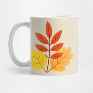 Striped leaf pattern Mug